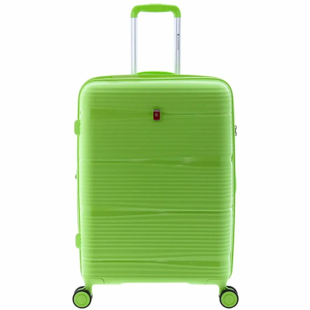 Gladiator 0800 4 Rollen Trolley 65 cm mit Dehnfalte green