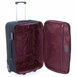 Clearance Gladiator 2100 2 Rollen Trolley 61 cm mit Dehnfalte black