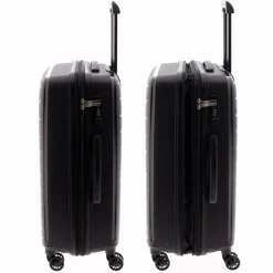 Gladiator 4-Rollen Koffer|Hartgepäck<1700 4 Rollen Trolley 68 cm mit Dehnfalte black