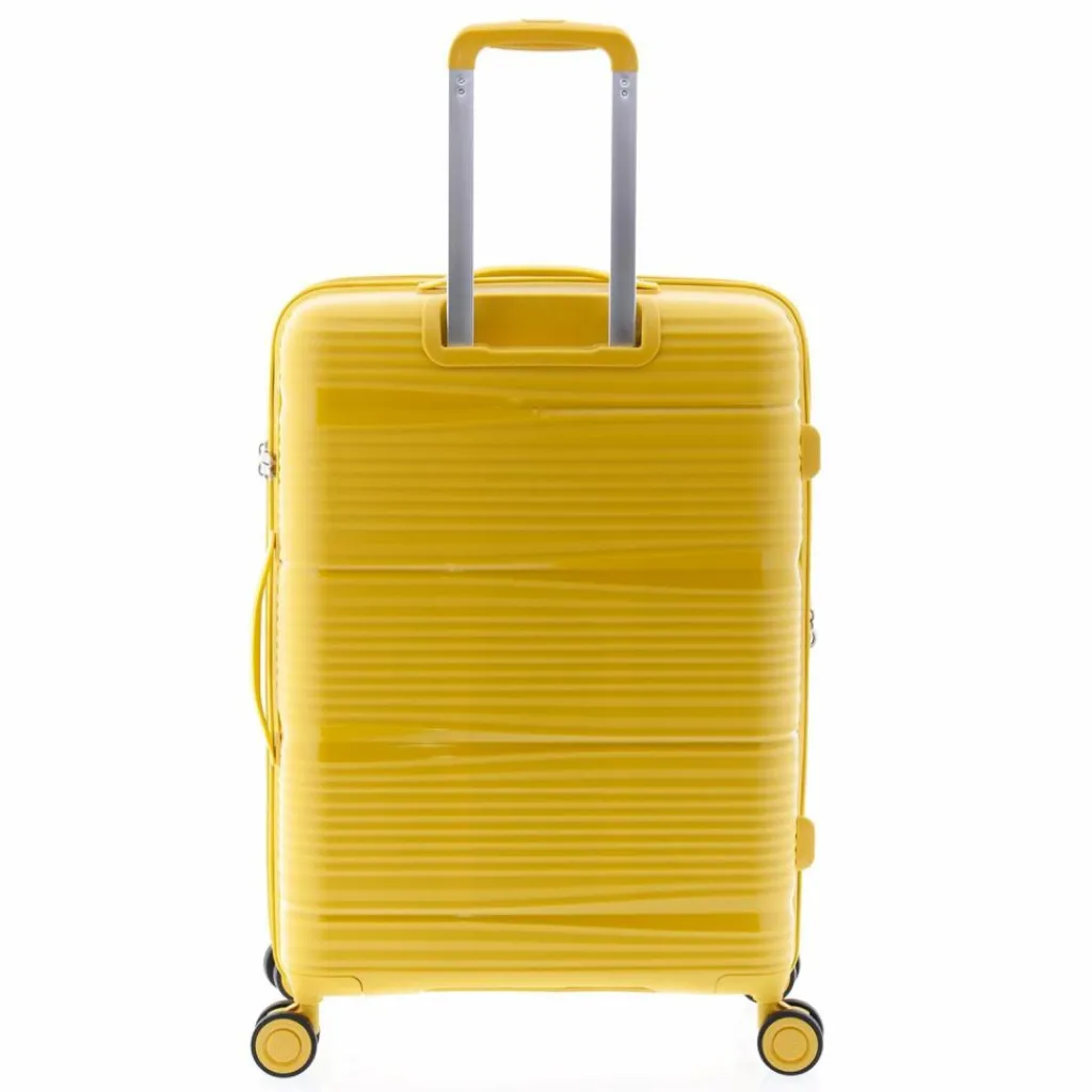 Gladiator Hartgepäck|4-Rollen Koffer<0800 4 Rollen Trolley 65 cm mit Dehnfalte yellow