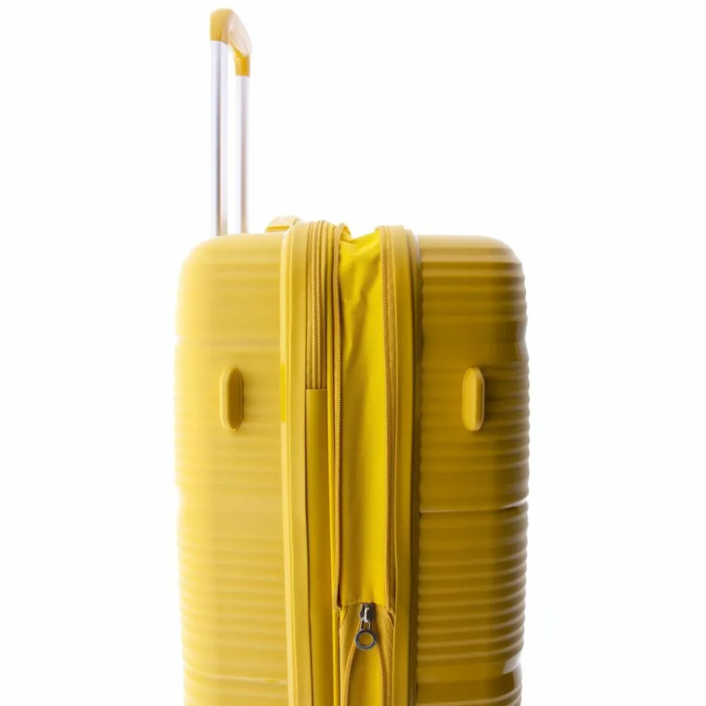 Gladiator Hartgepäck|4-Rollen Koffer<0800 4 Rollen Trolley 65 cm mit Dehnfalte yellow
