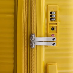 Gladiator Hartgepäck|4-Rollen Koffer<0800 4 Rollen Trolley 65 cm mit Dehnfalte yellow