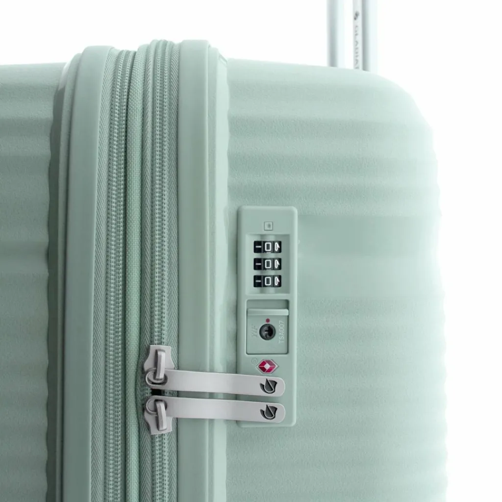 Gladiator 0800 4 Rollen Trolley 76 cm mit Dehnfalte grey