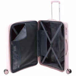 Gladiator 4-Rollen Koffer|Hartgepäck<0800 4 Rollen Trolley 65 cm mit Dehnfalte light pink