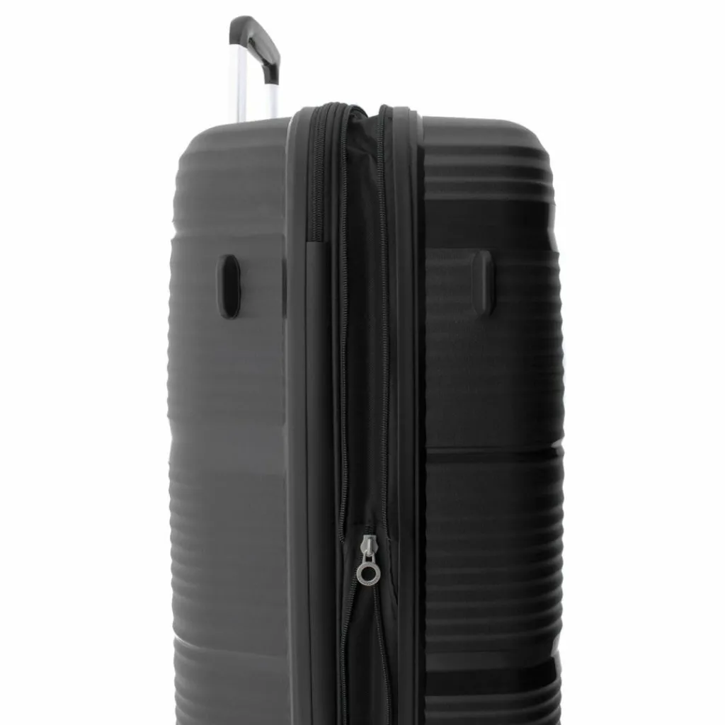 Gladiator 4-Rollen Koffer|Hartgepäck<0800 4 Rollen Trolley 76 cm mit Dehnfalte black