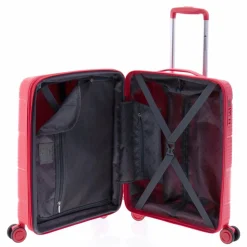 Gladiator 0800 4 Rollen Trolley 55 cm mit Dehnfalte red