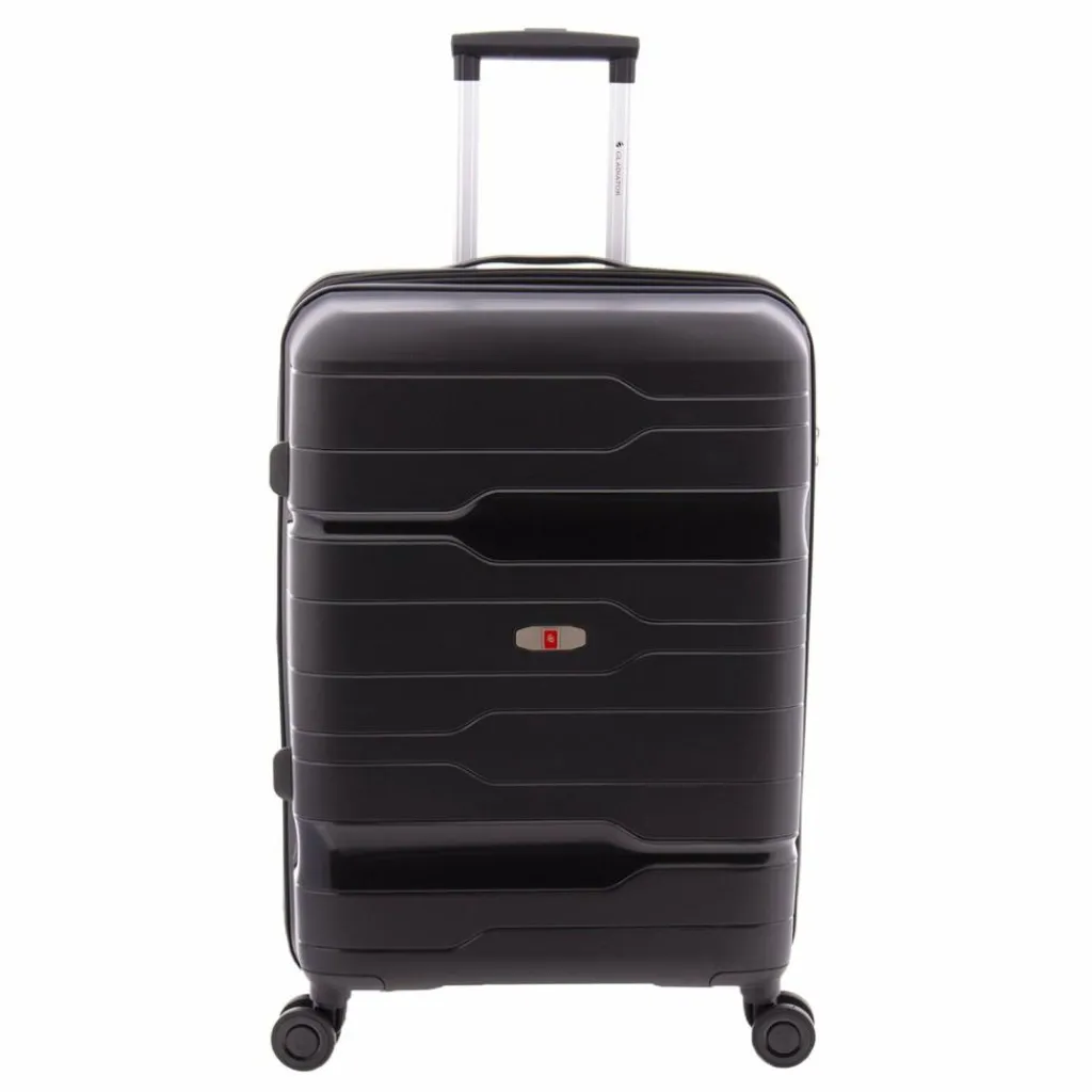 Gladiator 4-Rollen Koffer|Hartgepäck<3800 4 Rollen Trolley 67 cm mit Dehnfalte black