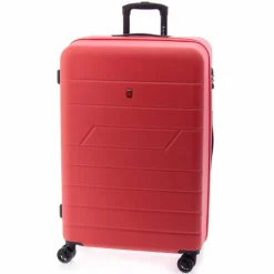 Gladiator 4-Rollen Koffer|Hartgepäck<4300 4 Rollen Trolley 75 cm mit Dehnfalte red