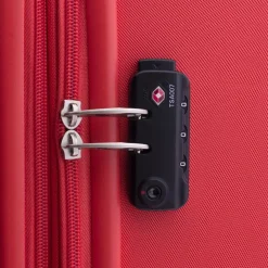 Gladiator 4-Rollen Koffer|Hartgepäck<4300 4 Rollen Trolley 75 cm mit Dehnfalte red