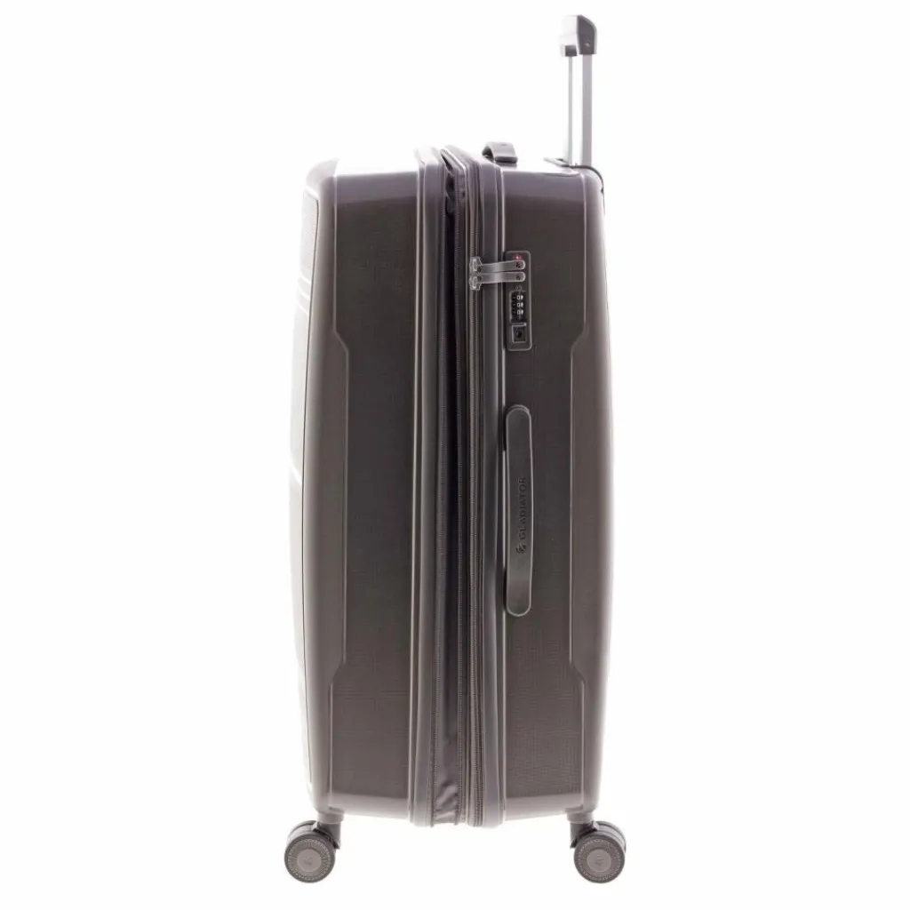 Gladiator 4-Rollen Koffer|Hartgepäck<3500 4 Rollen Trolley 75 cm mit Dehnfalte marengo grey