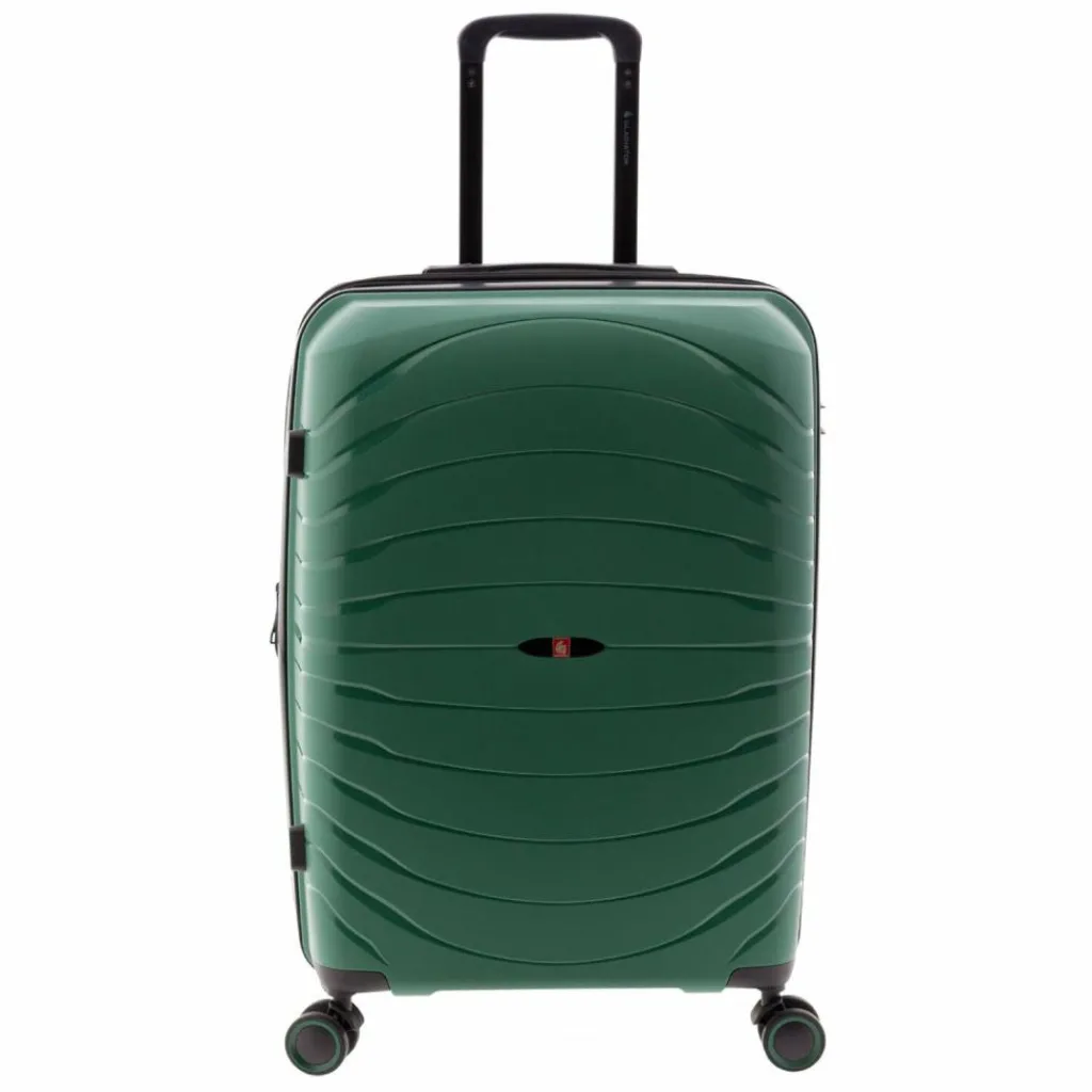 Gladiator Hartgepäck|4-Rollen Koffer<3400 4 Rollen Trolley M 67 cm mit Dehnfalte green
