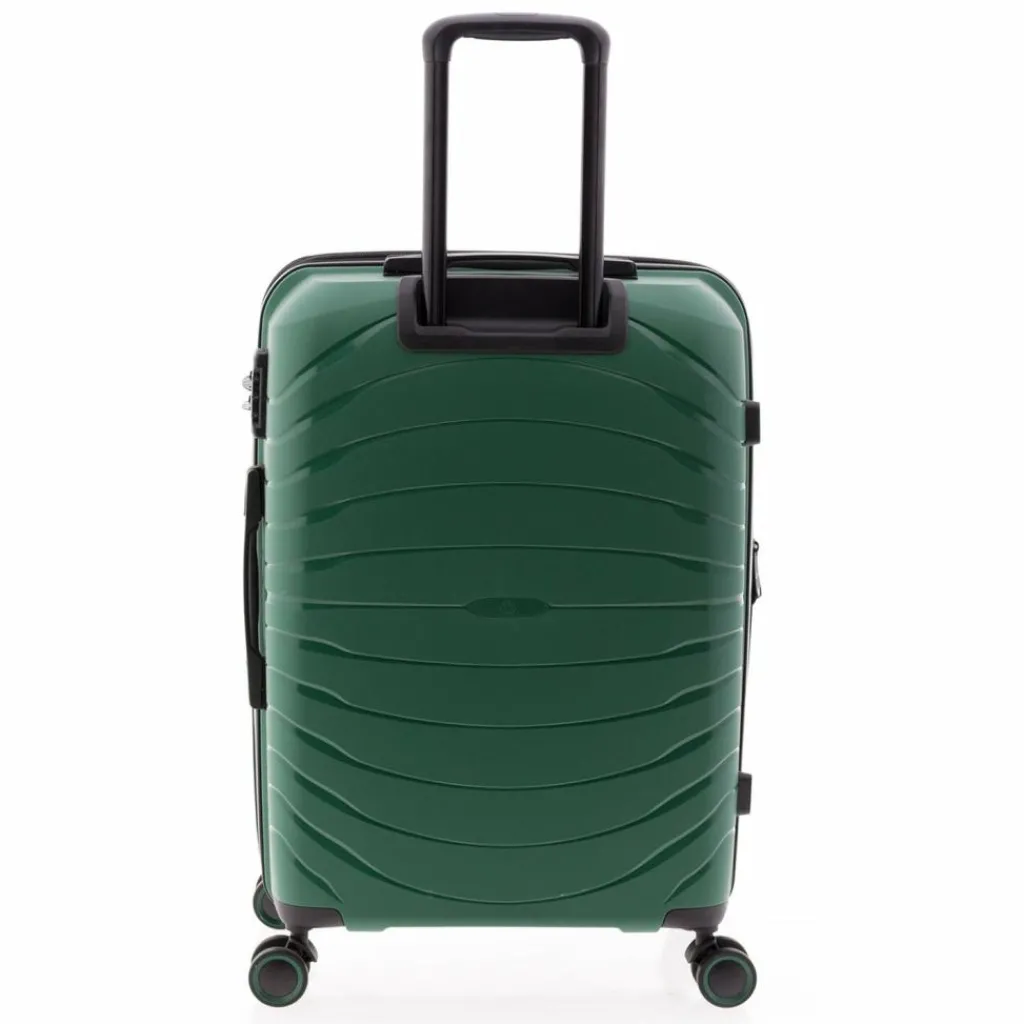 Gladiator Hartgepäck|4-Rollen Koffer<3400 4 Rollen Trolley M 67 cm mit Dehnfalte green