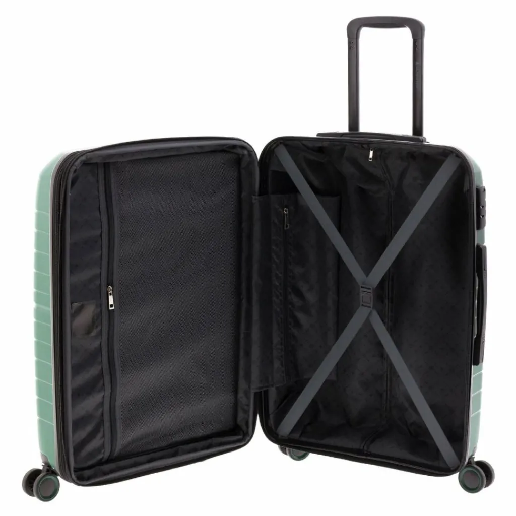 Gladiator Hartgepäck|4-Rollen Koffer<3400 4 Rollen Trolley M 67 cm mit Dehnfalte green