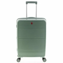 Gladiator 4-Rollen Koffer|Hartgepäck<3500 4 Rollen Trolley 65 cm mit Dehnfalte jade green