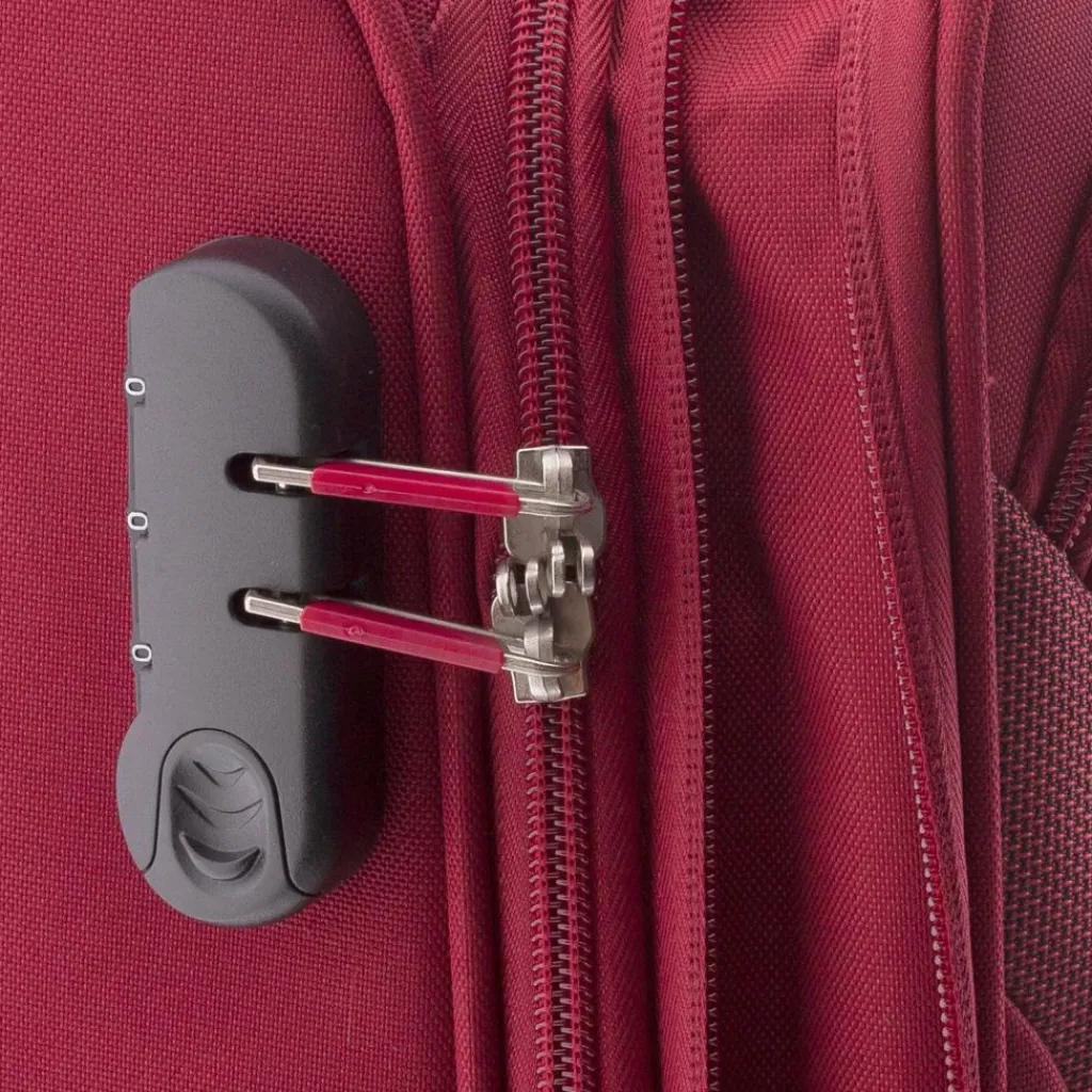 Gladiator Weichgepäck|4-Rollen Koffer<2000 4 Rollen Trolley 78 cm mit Dehnfalte red