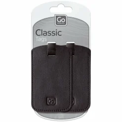 Go Travel Kofferanhänger<Classic Tags Adressschildset 2 tlg. black