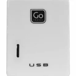 Go Travel Reise-Elektronik-Elektrik<Doppel-USB-Ladegerät für Micro-USB + Apple Geräte USA weiß