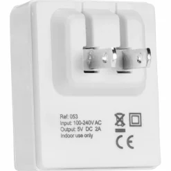 Go Travel Reise-Elektronik-Elektrik<Doppel-USB-Ladegerät für Micro-USB + Apple Geräte USA weiß