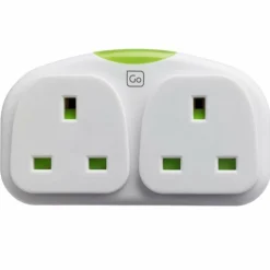 Go Travel Adapter-Stecker<Duo-Reiseadapter England-Amerika weiß