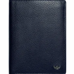 Online Golden Head Capri Geldbörse RFID Schutz Leder 9 cm blau
