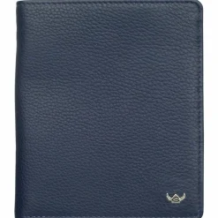 Golden Head Herrengeldbörsen Hochformat<Capri Geldbörse RFID Leder 10,5 cm blau