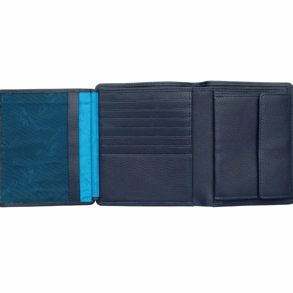 Golden Head Herrengeldbörsen Hochformat<Capri Geldbörse RFID Leder 10,5 cm blau