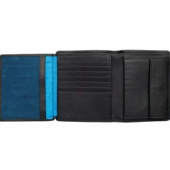 Golden Head Herrengeldbörsen Hochformat<Capri Geldbörse RFID Leder 10,5 cm schwarz