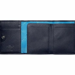 Golden Head Herrengeldbörsen Hochformat<Capri Geldbörse RFID Schutz Leder 8 cm blau