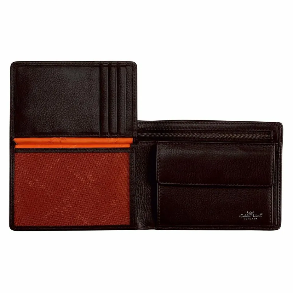 Golden Head Herrengeldbörsen Querformat<Capri Geldbörse RFID Schutz Leder 12.5 cm dunkelbraun