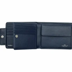 Golden Head Herrengeldbörsen Querformat<Capri Geldbörse RFID Leder 12,5 cm blau