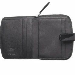 Golden Head Carrara Geldbörse RFID Schutz Leder 10 cm anthrazit