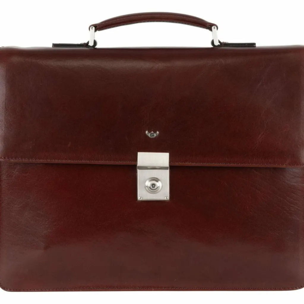 Golden Head Laptoptaschen|Aktentaschen<Colorado Aktentasche RFID Leder 38 cm Laptopfach tabacco