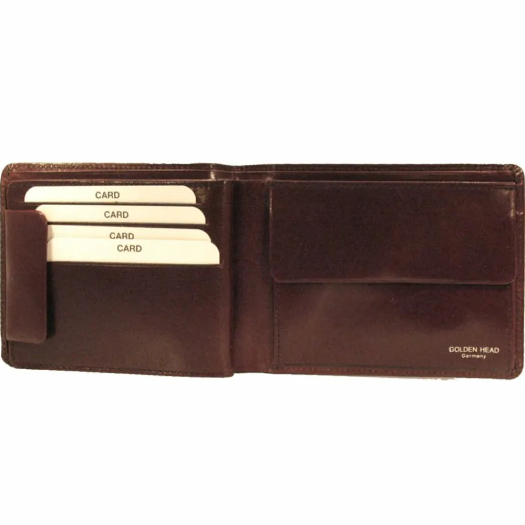 Golden Head Herrengeldbörsen Querformat<Colorado Geldbörse RFID Leder 12,5 cm bordeaux
