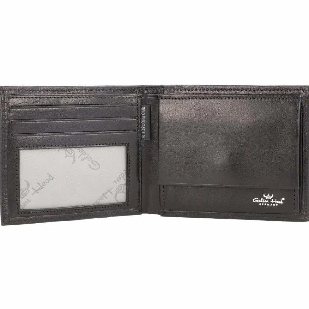 Clearance Golden Head Colorado Geldbörse RFID Leder 11 cm schwarz