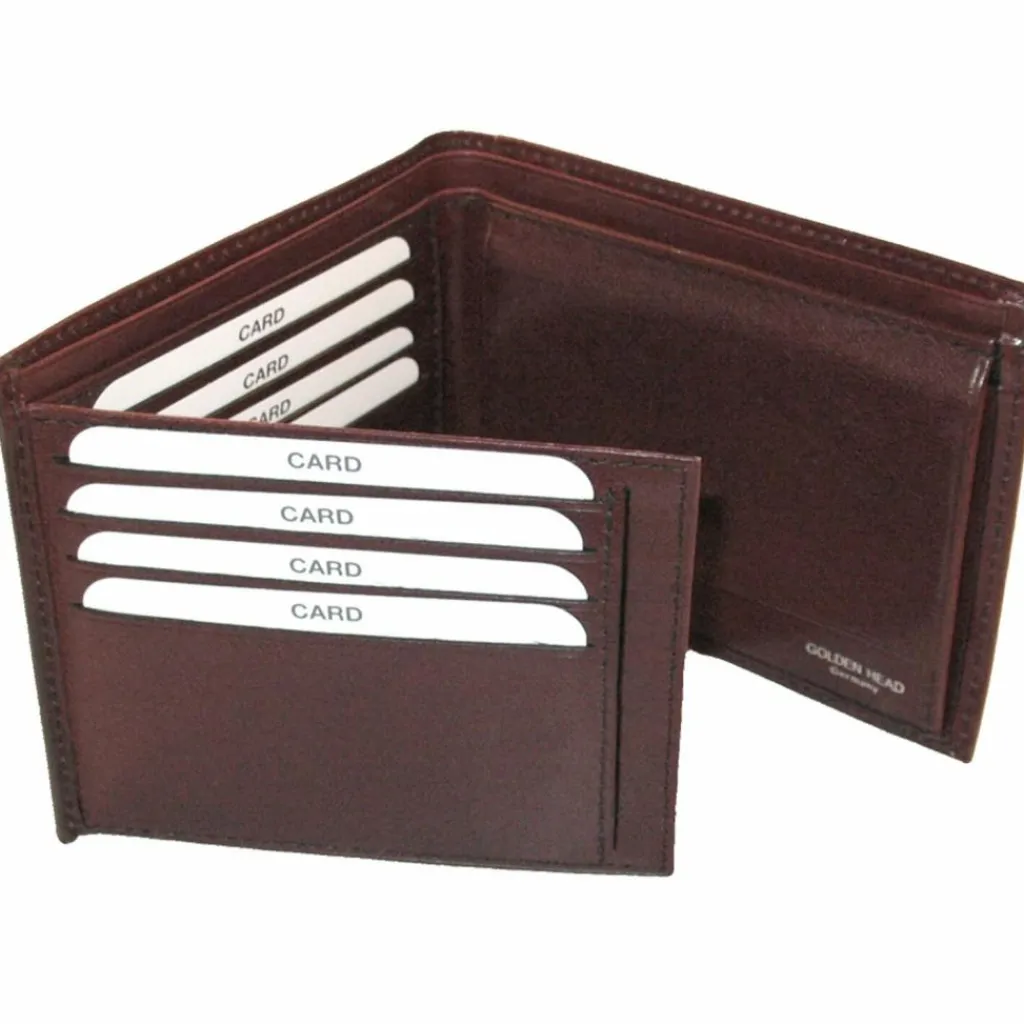 Outlet Golden Head Colorado Geldbörse RFID Leder 12 cm bordeaux