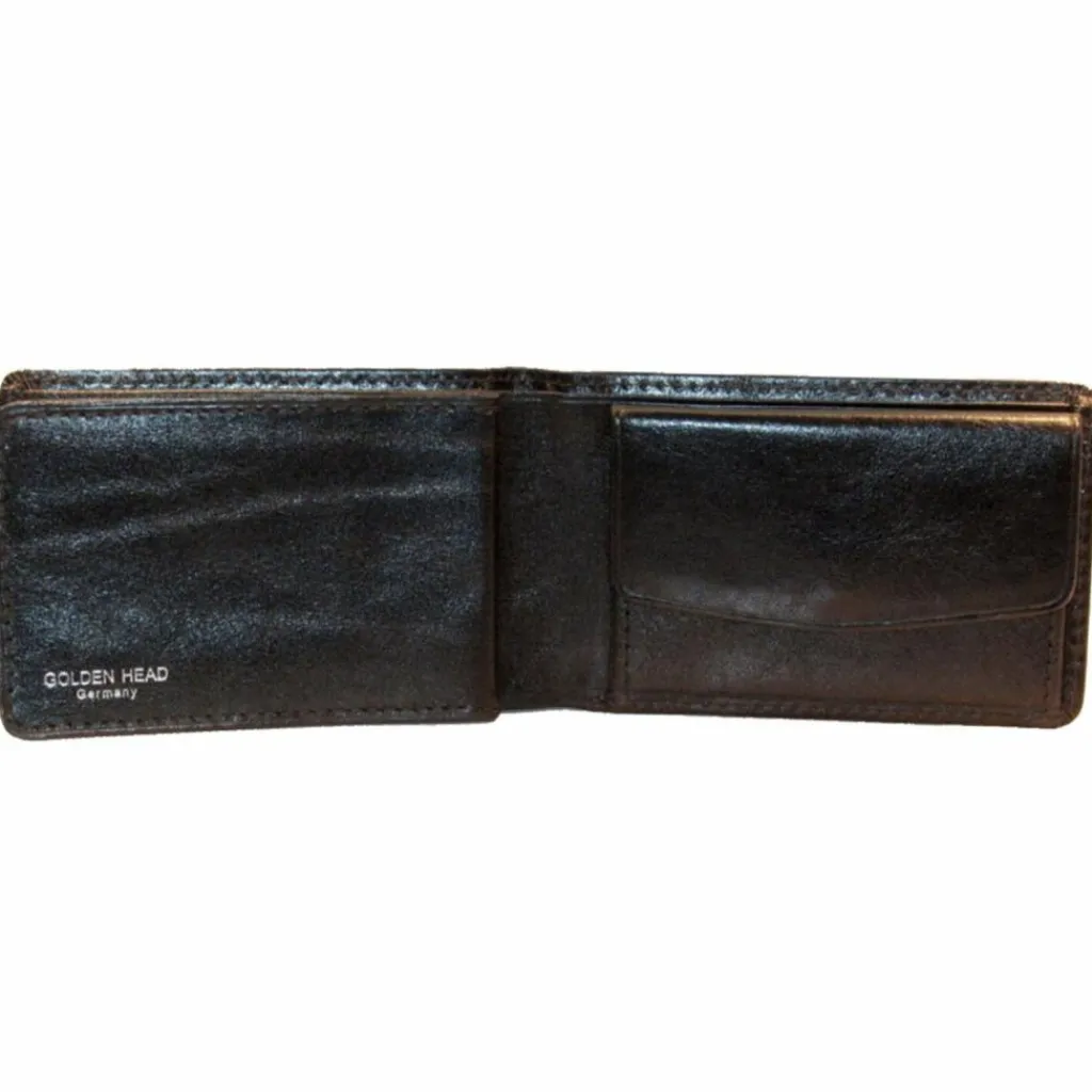 Outlet Golden Head Colorado Geldbörse RFID Leder 7,5 cm schwarz