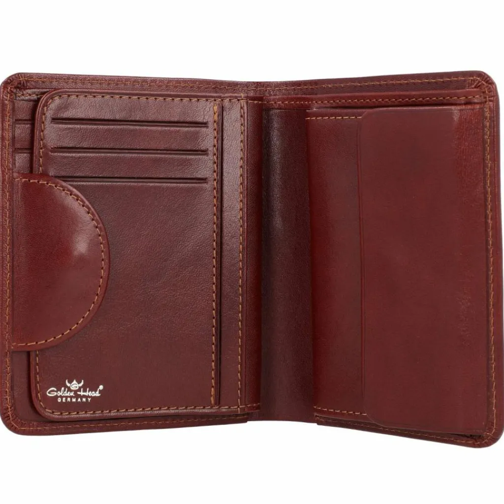 Outlet Golden Head Colorado Geldbörse RFID Leder 11 cm tabacco