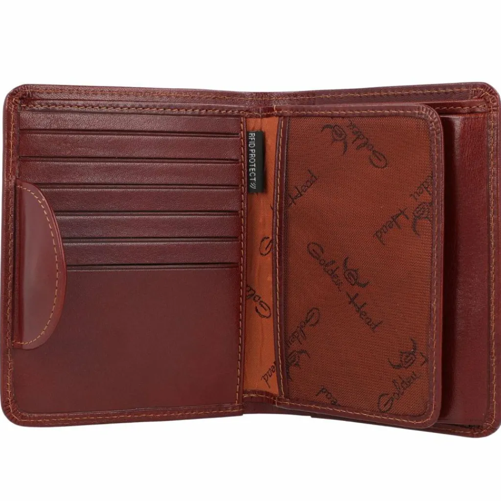 Outlet Golden Head Colorado Geldbörse RFID Leder 11 cm tabacco
