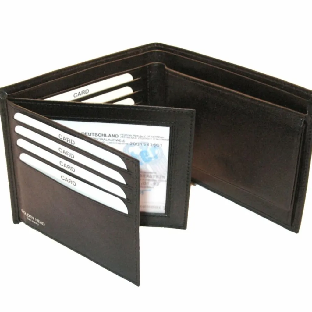 Best Golden Head Colorado Geldbörse RFID Leder 12 cm schwarz