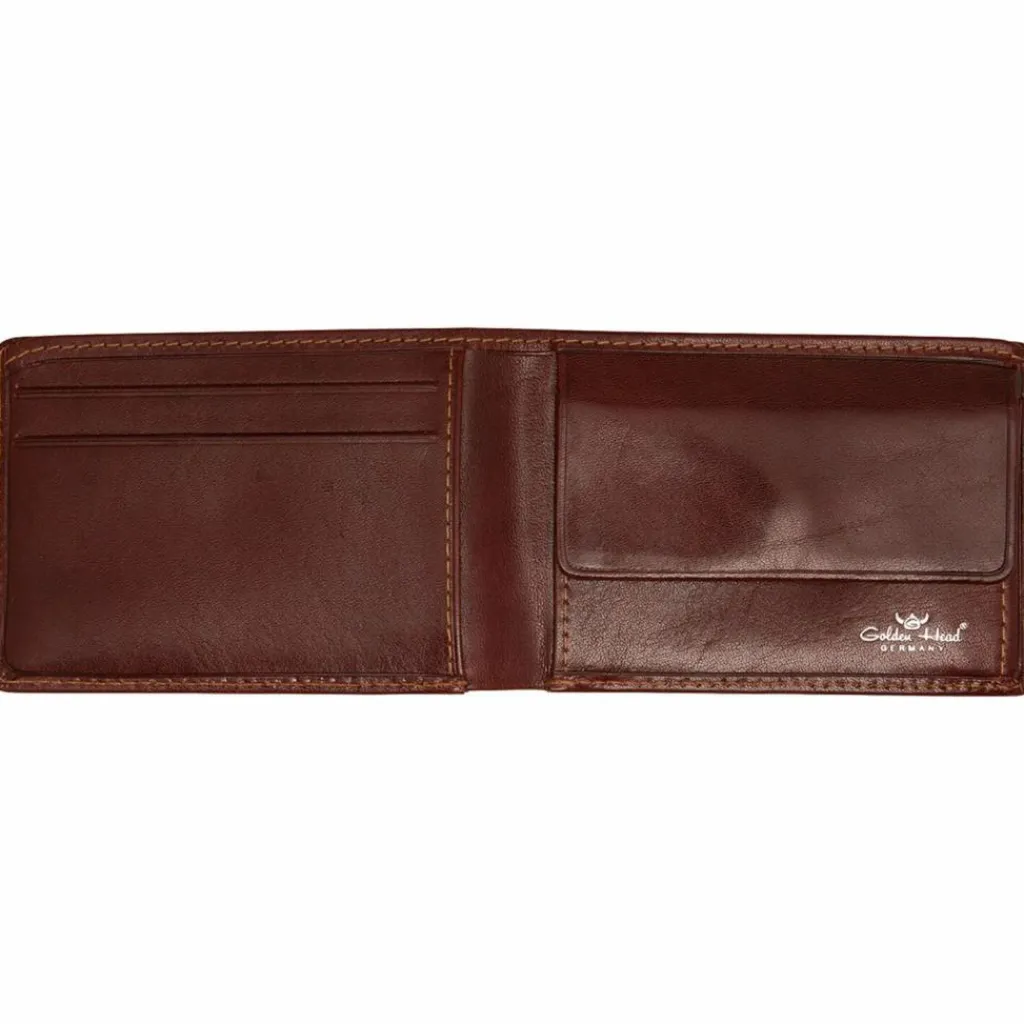 Golden Head Herrengeldbörsen Querformat<Colorado Geldbörse RFID Leder 10 cm tabacco
