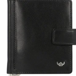 Golden Head Visitenkartenetuis<Colorado Kreditkartenetui Leder 8,5 cm mit Geldscheinklammer schwarz