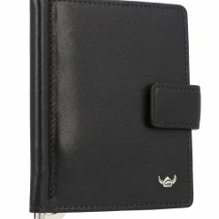 Golden Head Visitenkartenetuis<Colorado Kreditkartenetui Leder 8,5 cm mit Geldscheinklammer schwarz