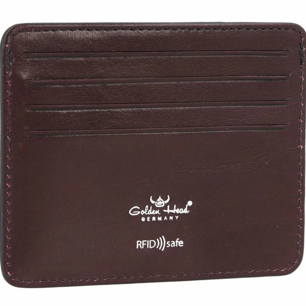 Golden Head Visitenkartenetuis<Colorado Kreditkartenetui RFID Schutz Leder 10 cm bordeaux