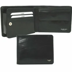 Outlet Golden Head Colorado RFID Protect Geldbörse Leder 12,5 cm schwarz