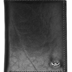 Golden Head Herrengeldbörsen Hochformat<Colorado RFID Protect Geldbörse Leder 8,5 cm schwarz