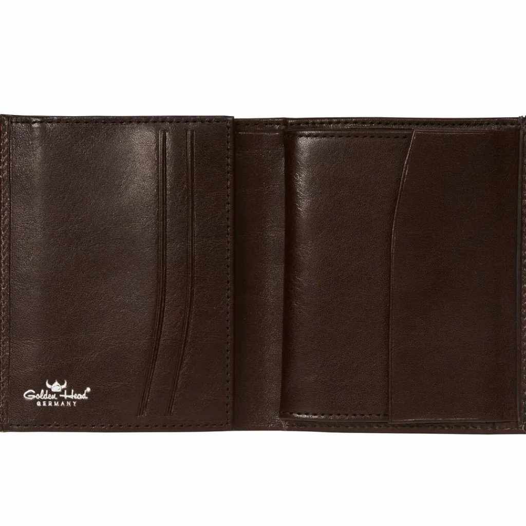 Golden Head Herrengeldbörsen Hochformat<Colorado RFID Protect Geldbörse Leder 8,5 cm schwarz