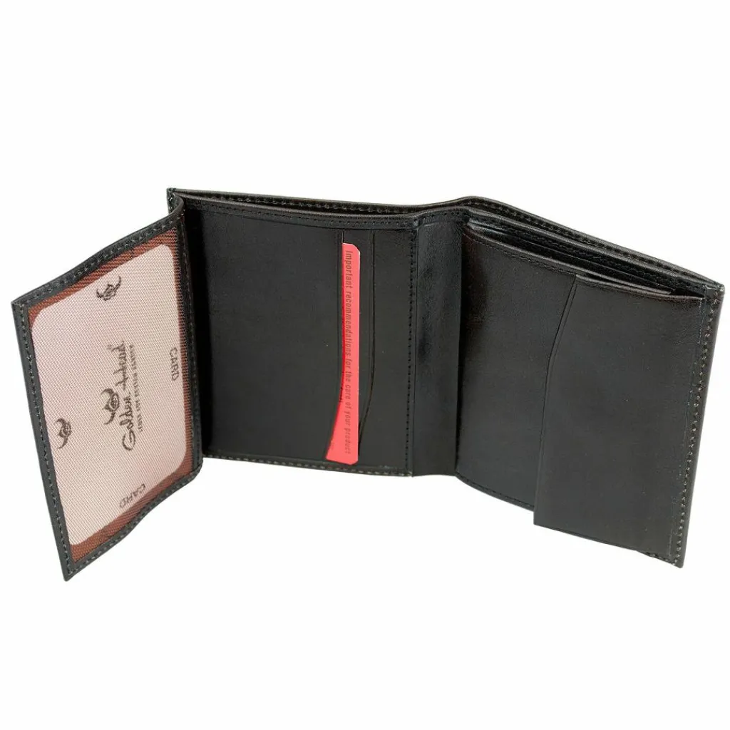Golden Head Herrengeldbörsen Hochformat<Colorado RFID Protect Geldbörse Leder 8,5 cm schwarz