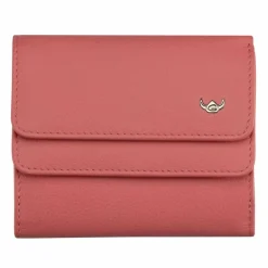 Golden Head Madrid Geldbörse RFID Schutz Leder 10 cm koralle
