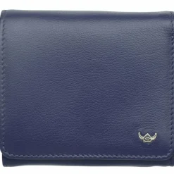 Golden Head Damengeldbörsen Querformat<Madrid Geldbörse RFID Leder 10 cm blau