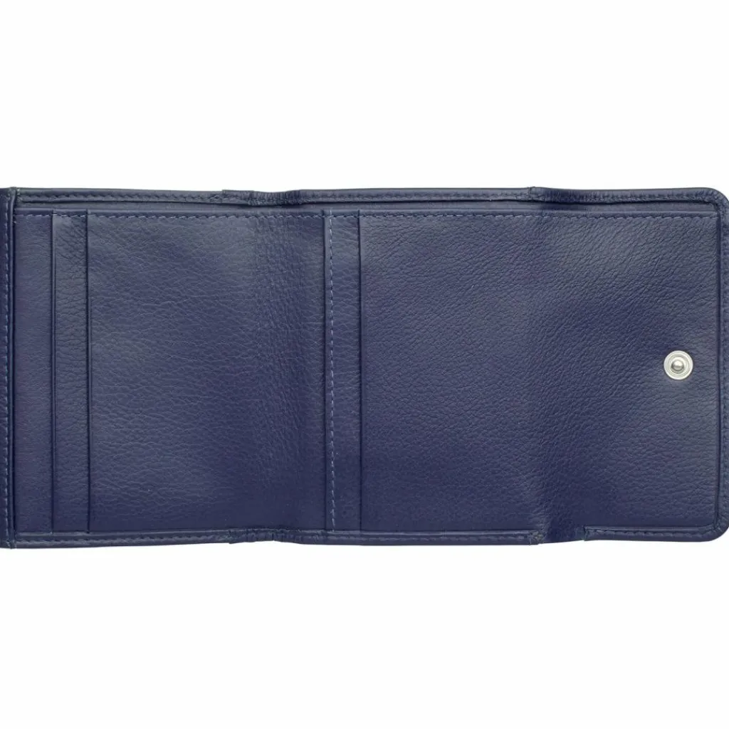 Golden Head Damengeldbörsen Querformat<Madrid Geldbörse RFID Leder 10,5 cm blau